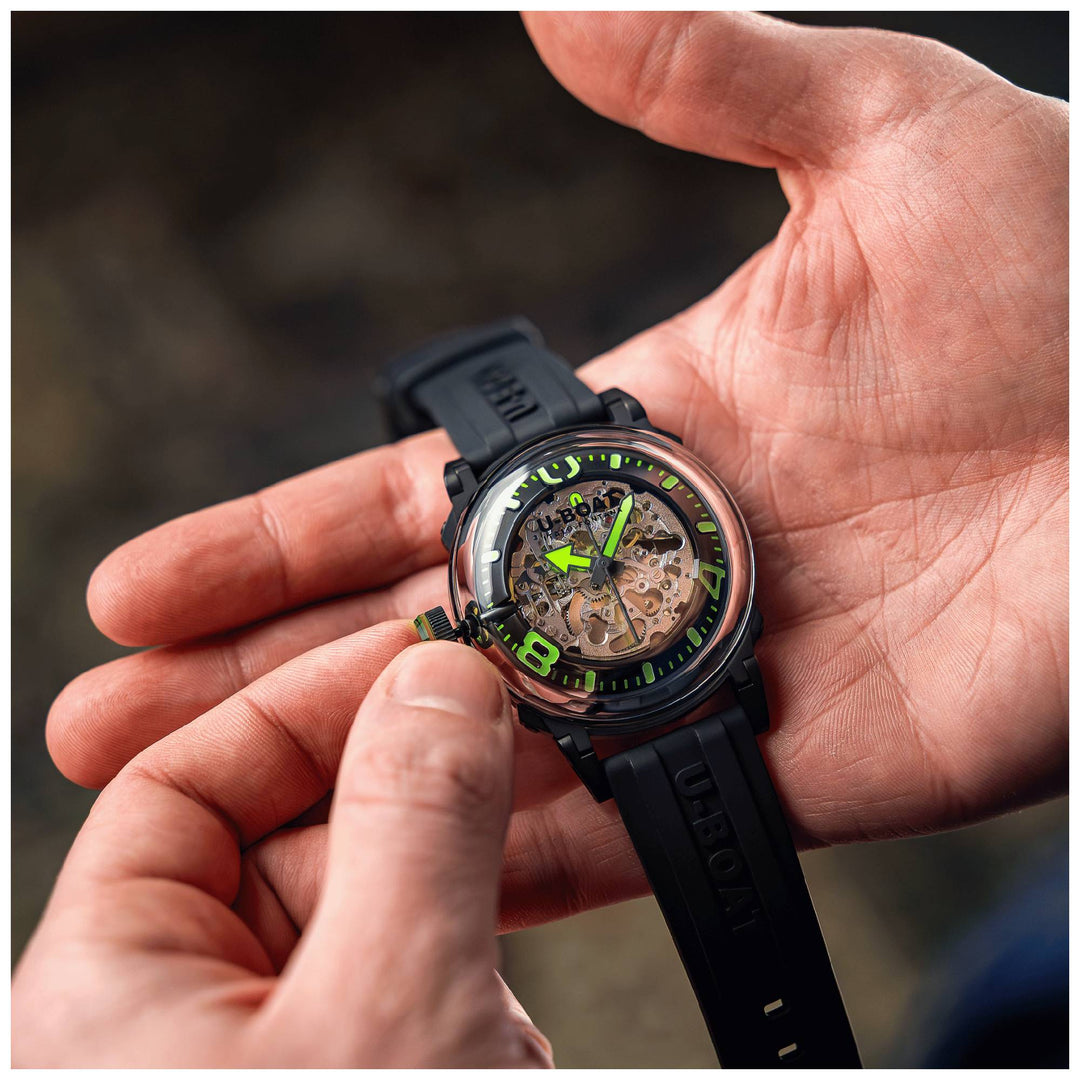 U-Boat 3347 U-65 Automatic 44mm Green PVD Watch
