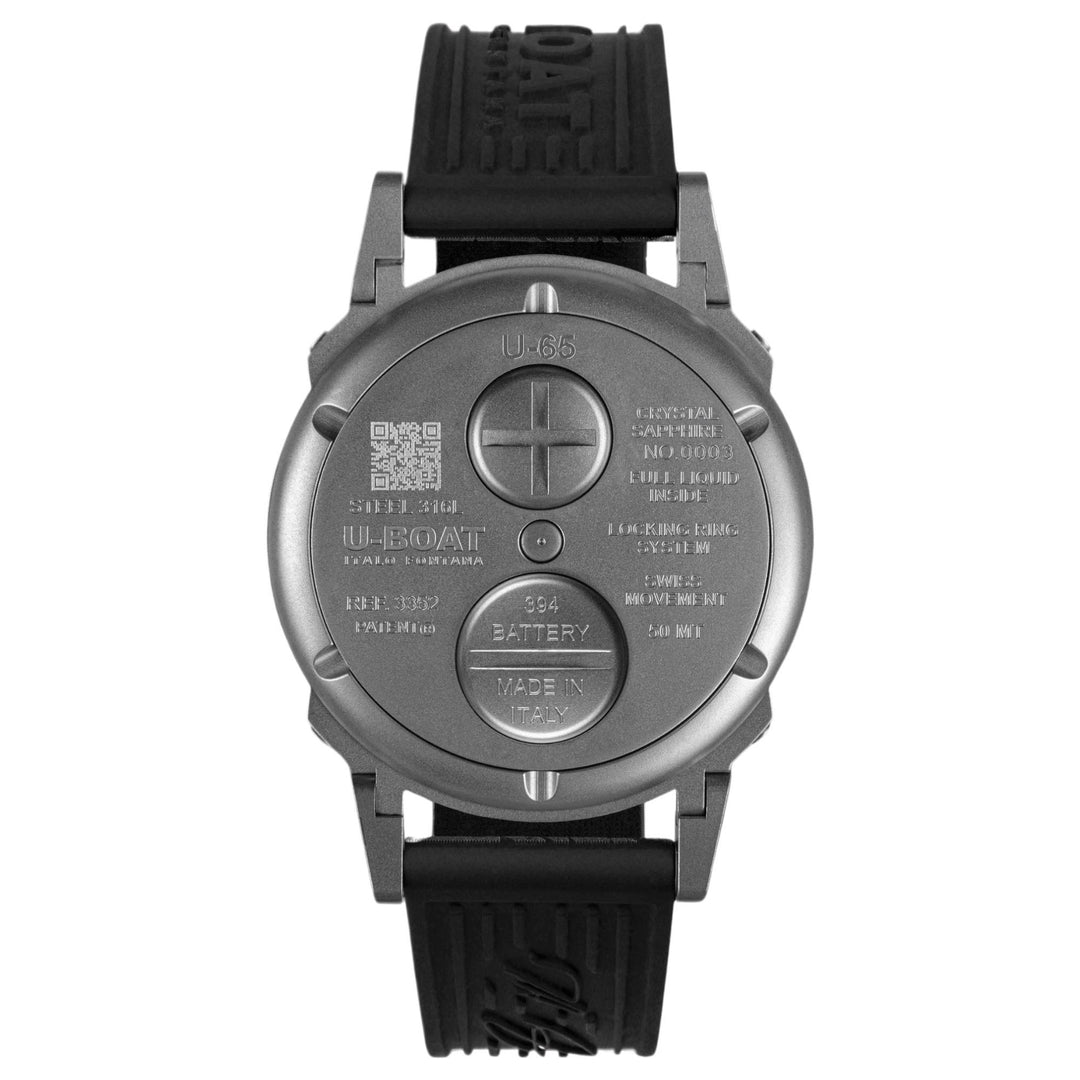 U-Boat 3352 U-65 44MM Turquoise SS Watch