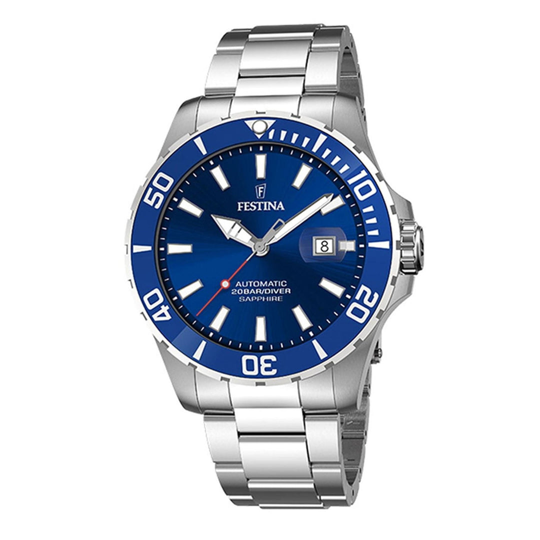 Festina F20531/3 Men's Automatic Steel Bracelet Wristwatch - H S Johnson