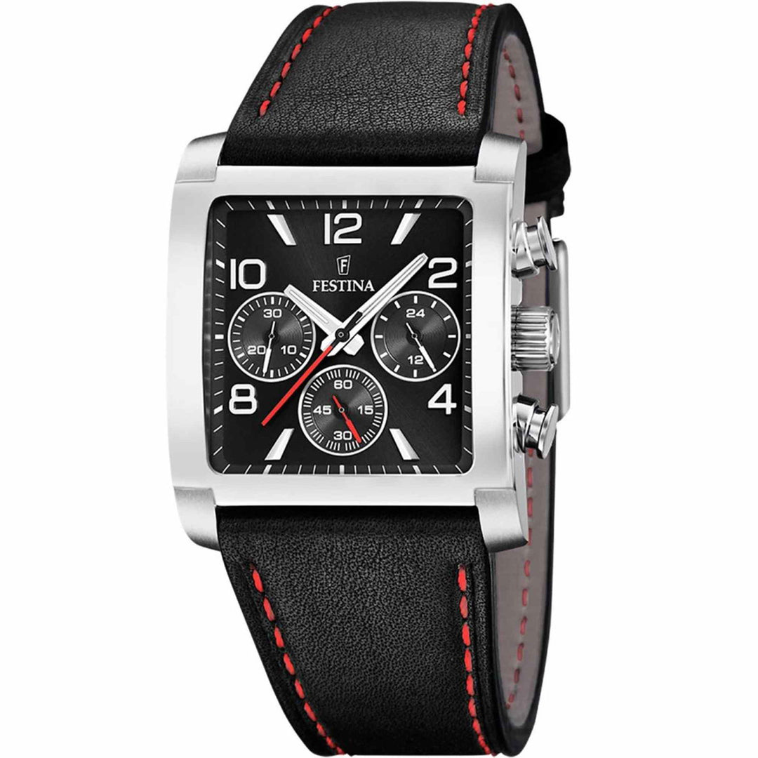 Festina F20653/3 Men's On The Square Chronograph Wristwatch - H S Johnson