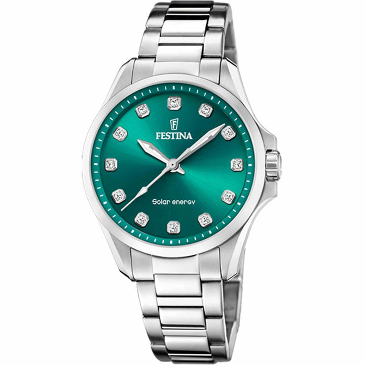 Festina F20654/3 Women's Green Dial Solar Wristwatch - H S Johnson