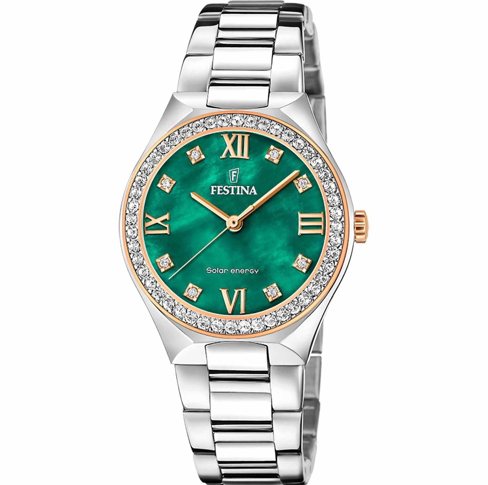 Solar powered wrist watch top