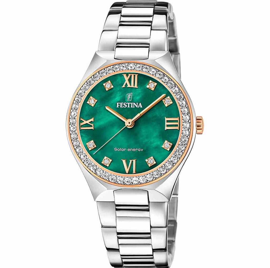 F20658 3 Solar Energy Steel Bracelet Watch