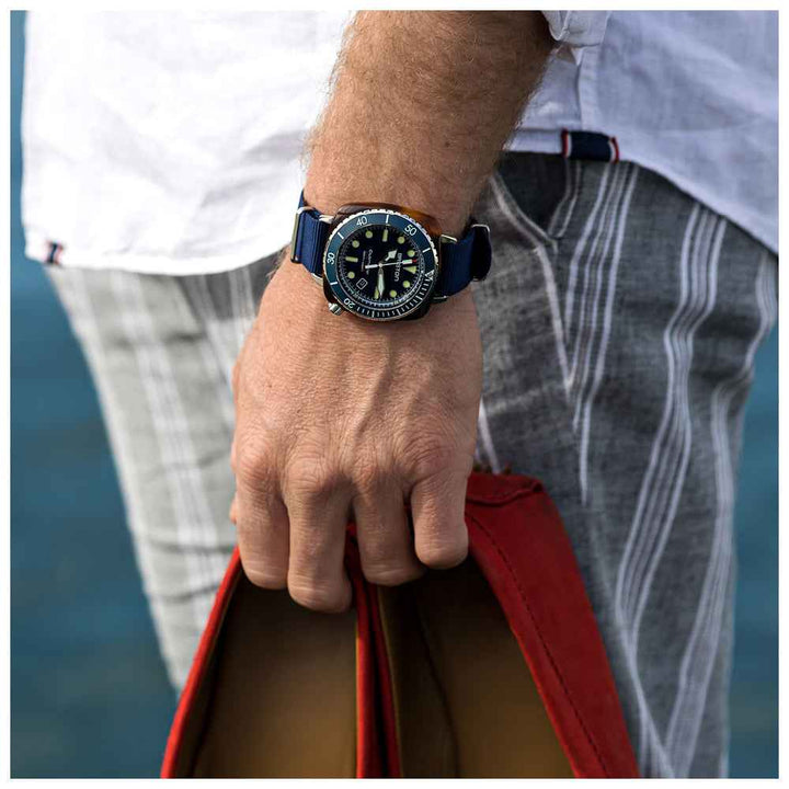 Briston Clubmaster Diver Pro - Bleu Marine 21644.SA.T.15.NNB Watch