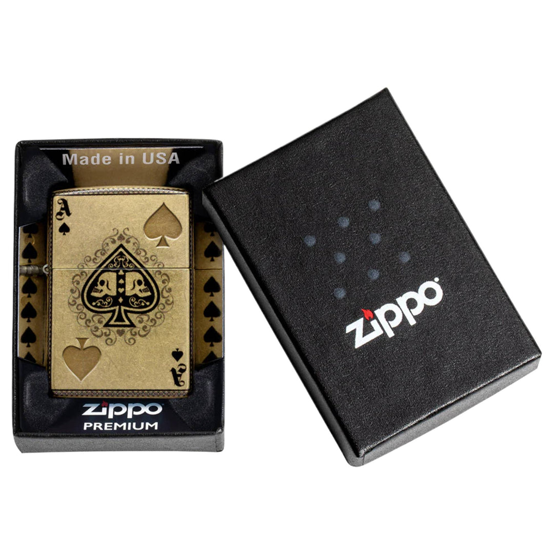 Zippo 46388 Ace Of Skulls Design Lighter