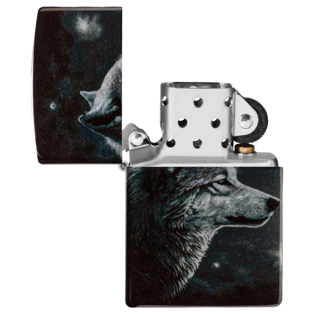 Zippo 46609 Wolf Moon Design Lighter