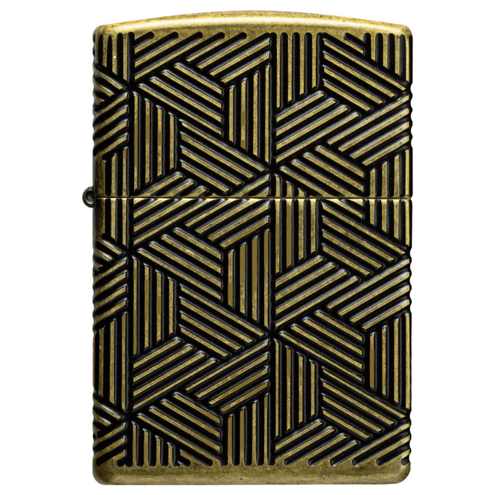 Zippo 46675 Crosshatch Design Lighter