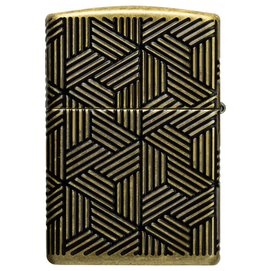Zippo 46675 Crosshatch Design Lighter
