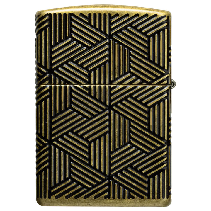 Zippo 46675 Crosshatch Design Lighter