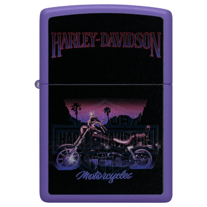 Zippo 46676 Harley-Davidson® Black Light Motorcycle Design Lighter