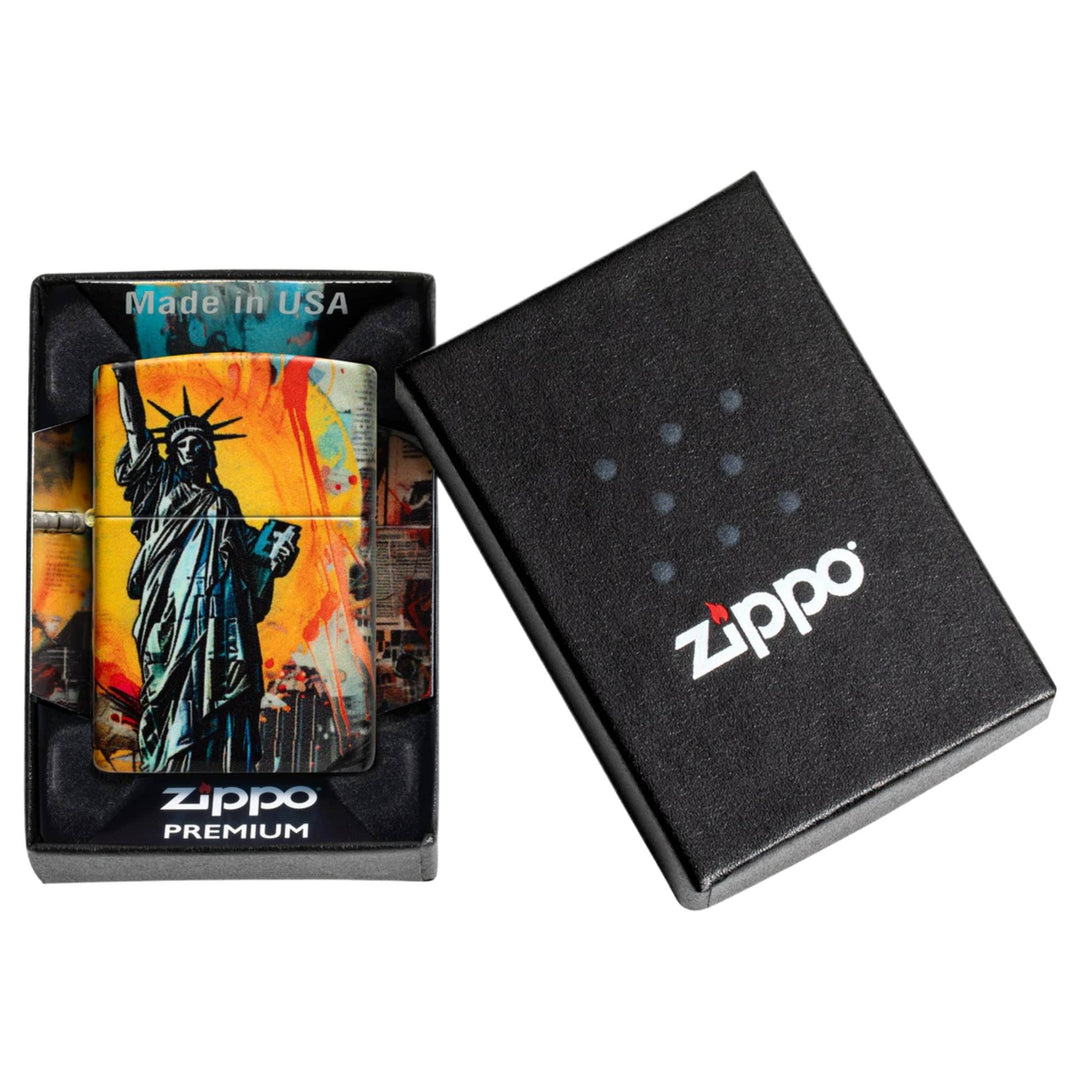 Zippo 47013 Liberty Collage Design Lighter