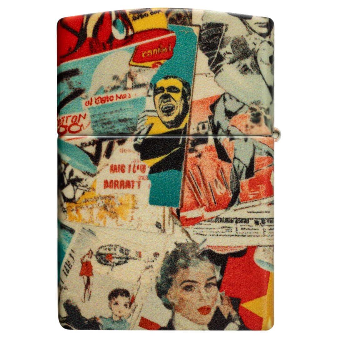 Zippo 47033 Vintage Collage Design Lighter