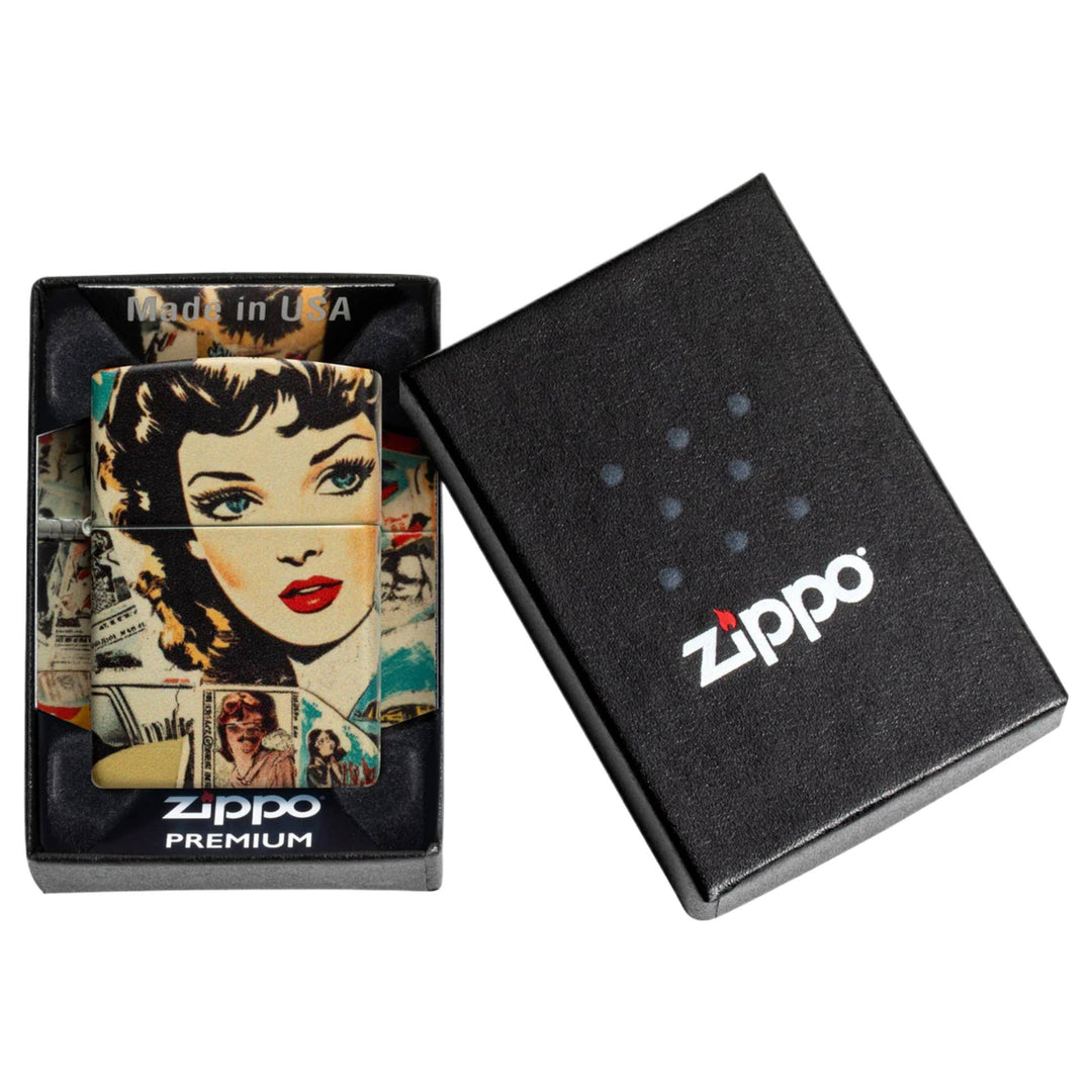 Zippo 47033 Vintage Collage Design Lighter