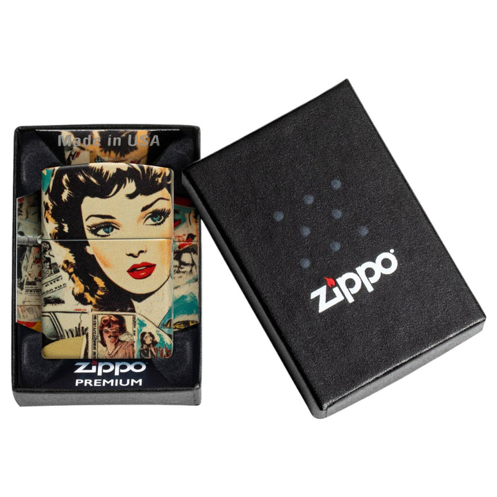 Zippo 47033 Vintage Collage Design Lighter