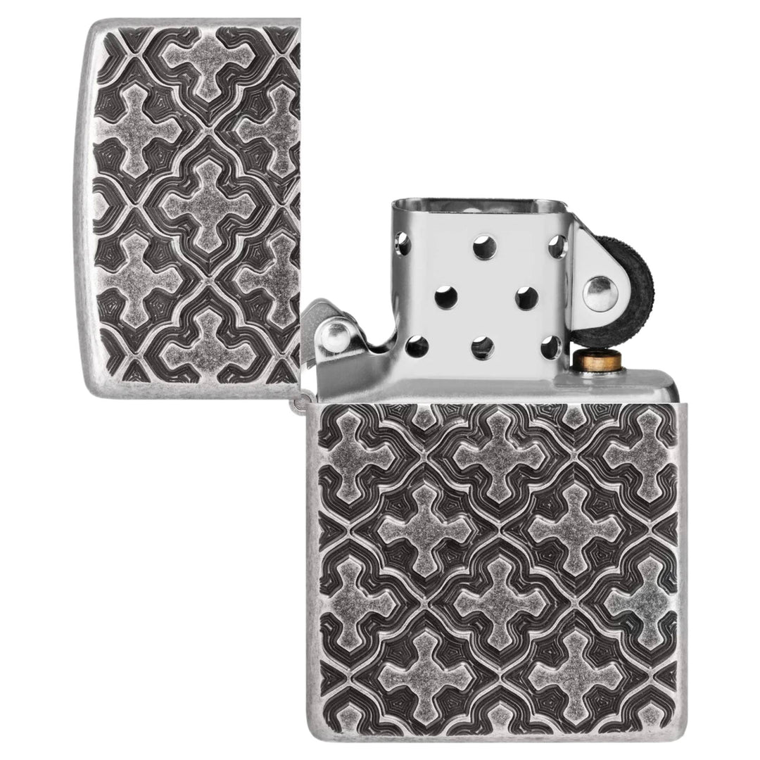 Zippo 47064 Cross Pattern Design Lighter