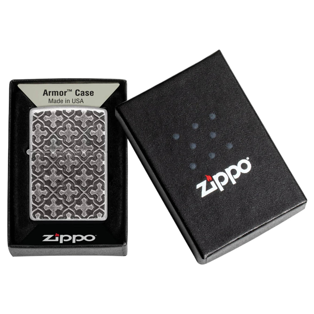 Zippo 47064 Cross Pattern Design Lighter