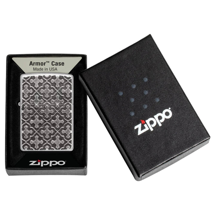 Zippo 47064 Cross Pattern Design Lighter