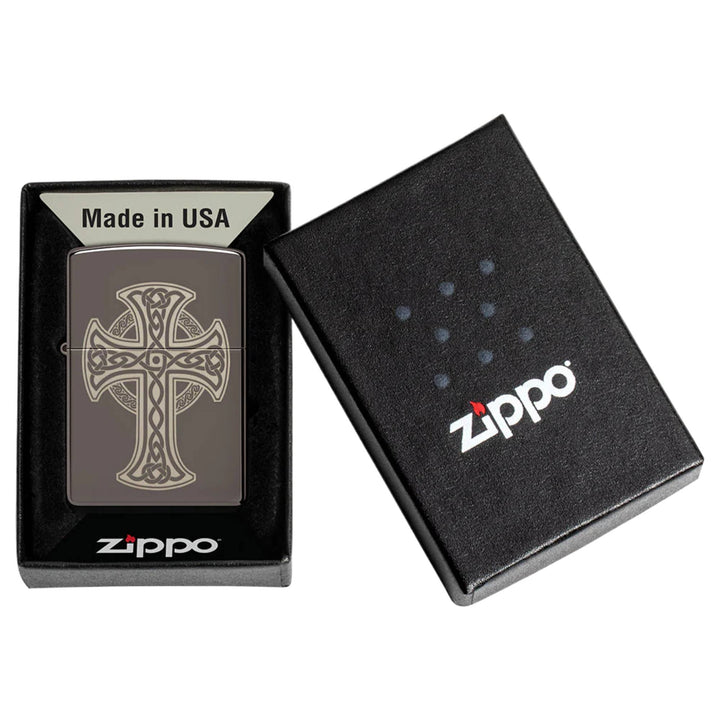 Zippo 48614 Celtic Cross Design Lighter