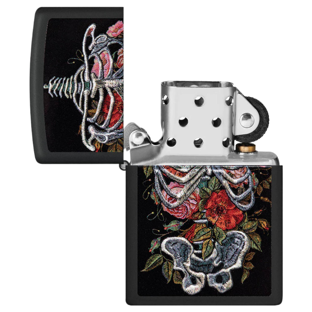 Zippo 48877 Skelett Embroidery Design Lighter