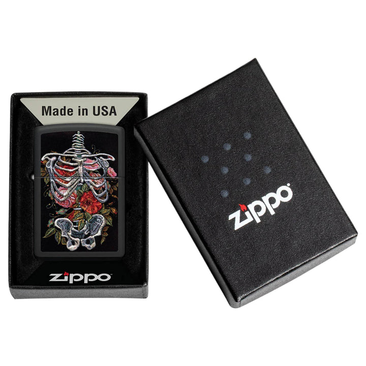 Zippo 48877 Skelett Embroidery Design Lighter