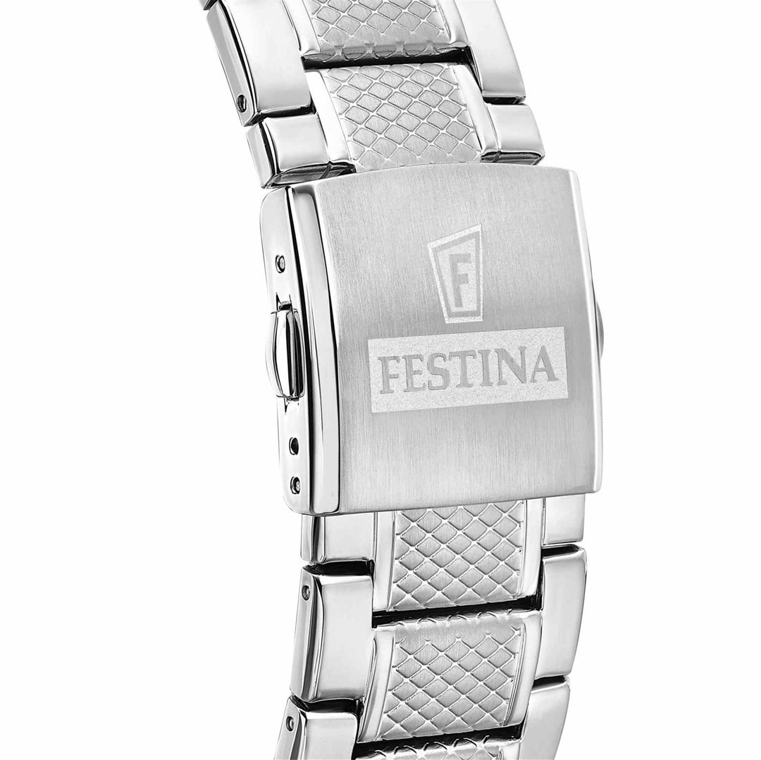Festina F20668/4 Men's Black Dial Chronograph Wristwatch - H S Johnson