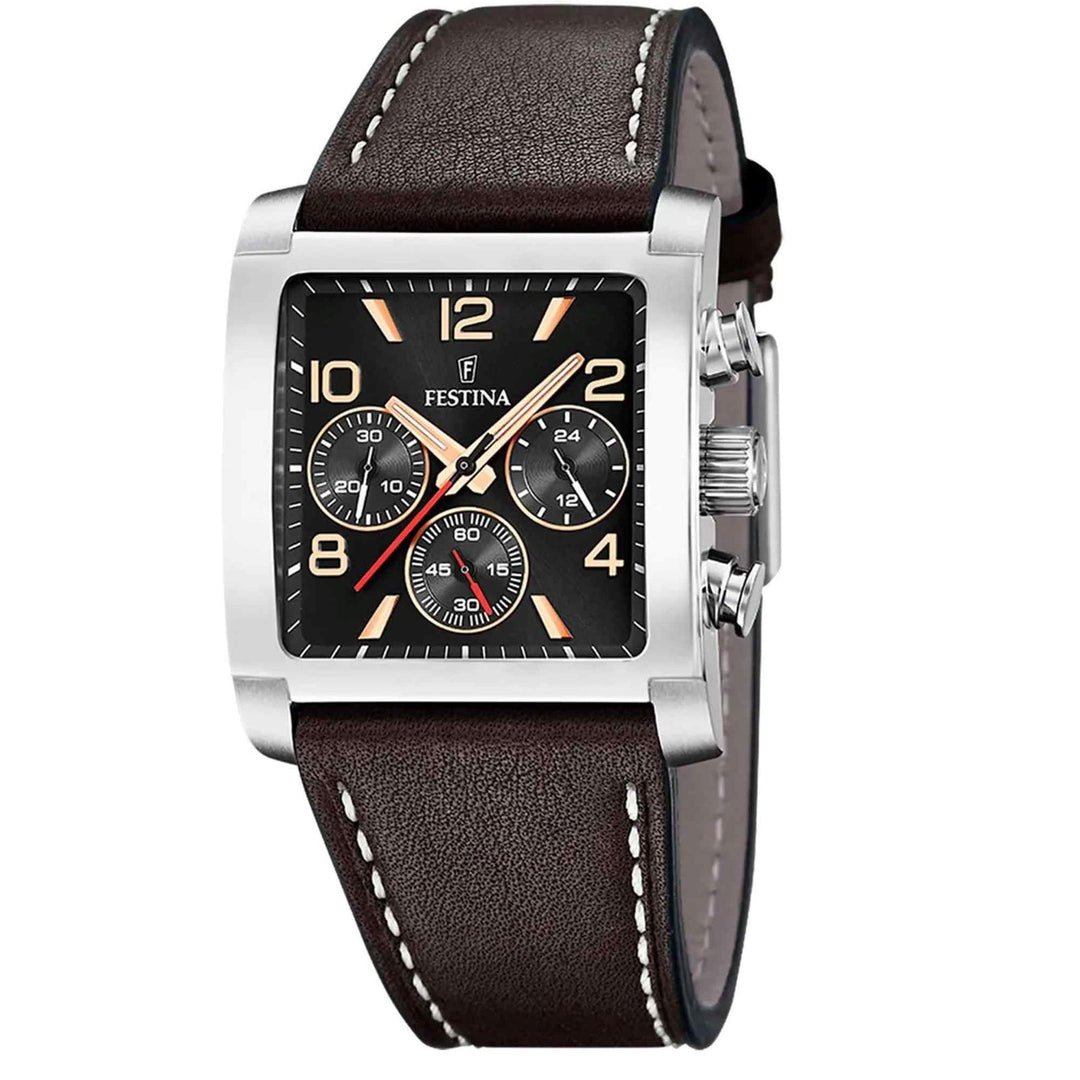 Festina F20653/4 Men's On The Square Chronograph Wristwatch - H S Johnson