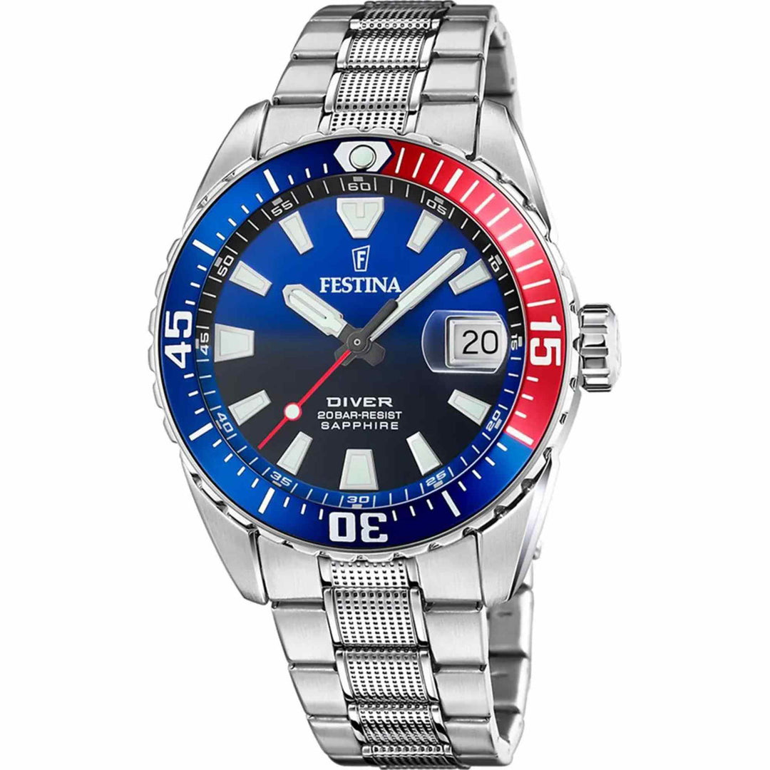 Festina F20669/4 Men's The Originals Diver Wristwatch - H S Johnson