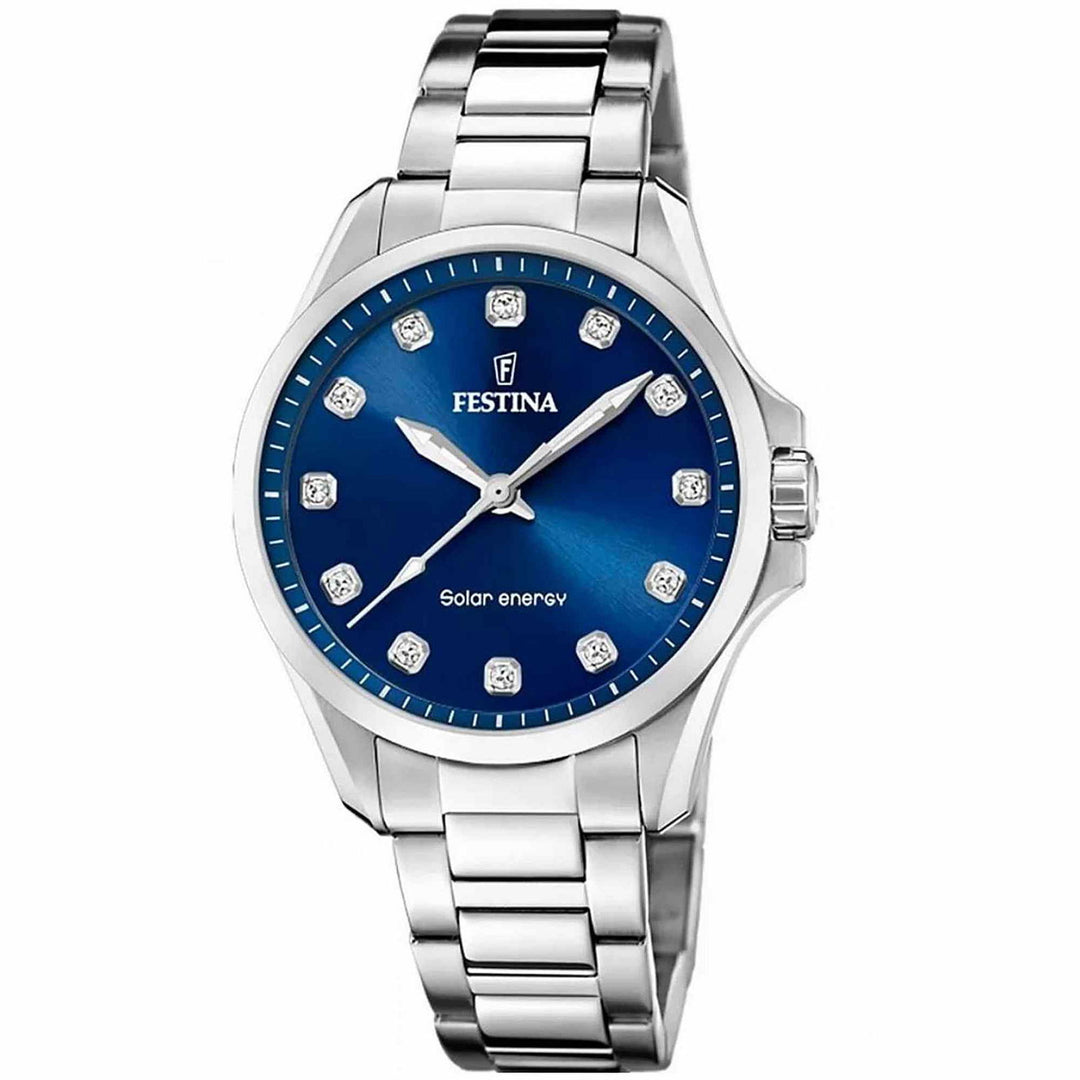 Festina F20654/4 Women's Blue Dial Solar Wristwatch - H S Johnson