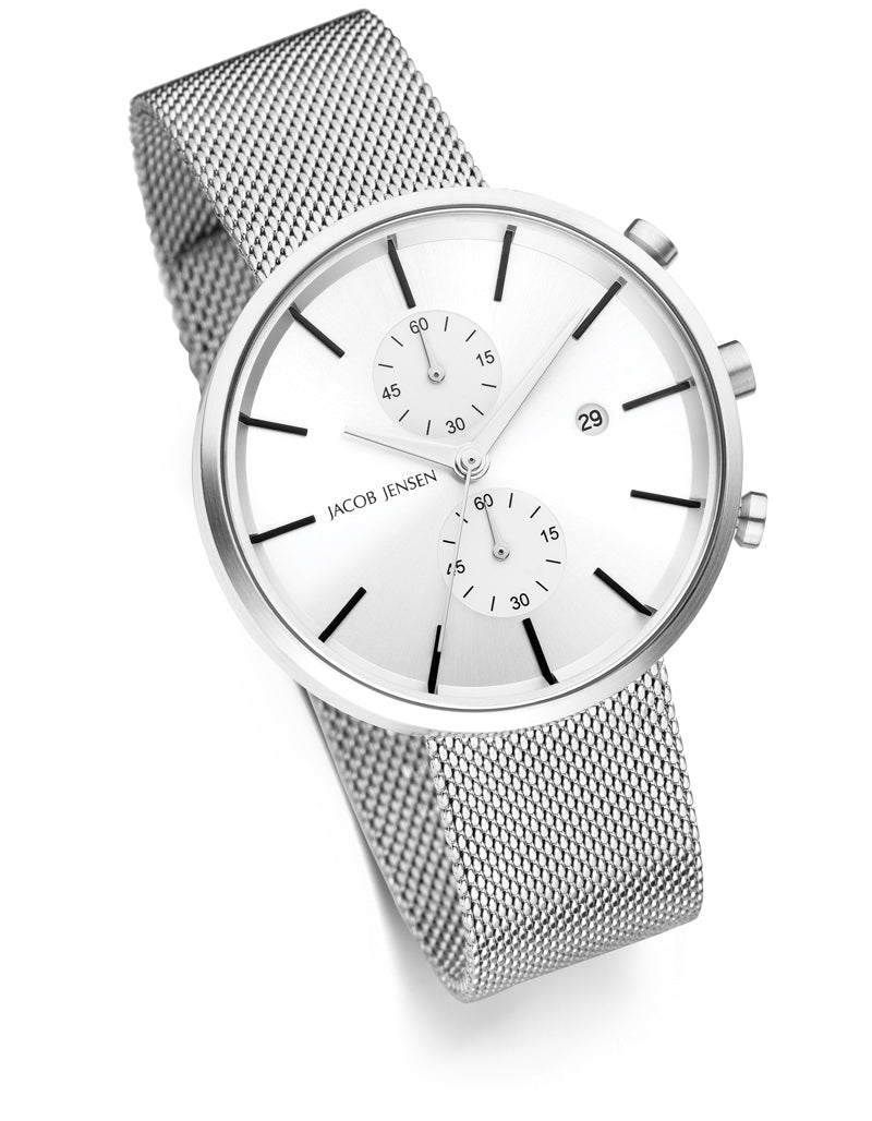 Jacob Jensen 625 Linear Series Chronograph Quartz Watch