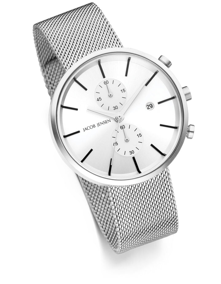 Jacob Jensen 625 Linear Series Chronograph Quartz Watch
