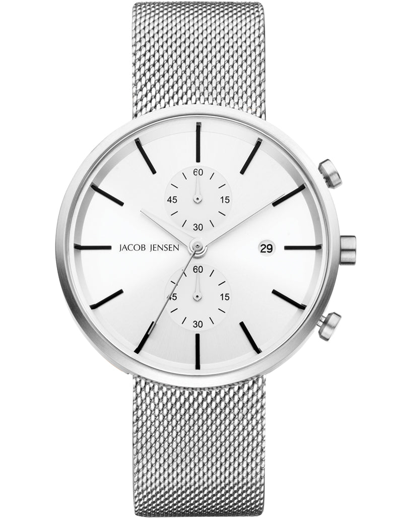 Jacob Jensen 625 Linear Series Chronograph Quartz Watch
