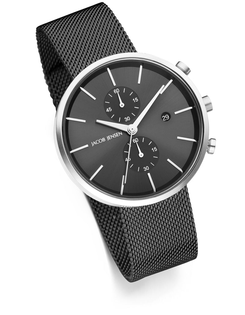 Jacob Jensen 626 Linear Series Chronograph Quartz Watch