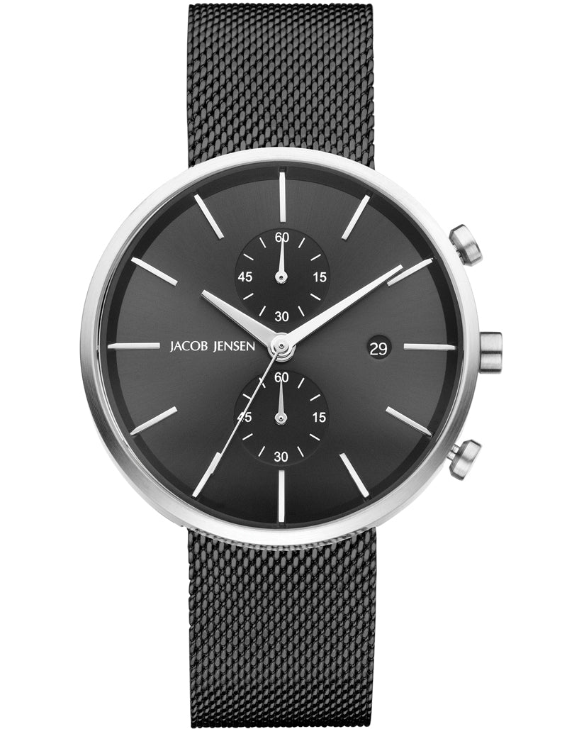 Jacob Jensen 626 Linear Series Chronograph Quartz Watch