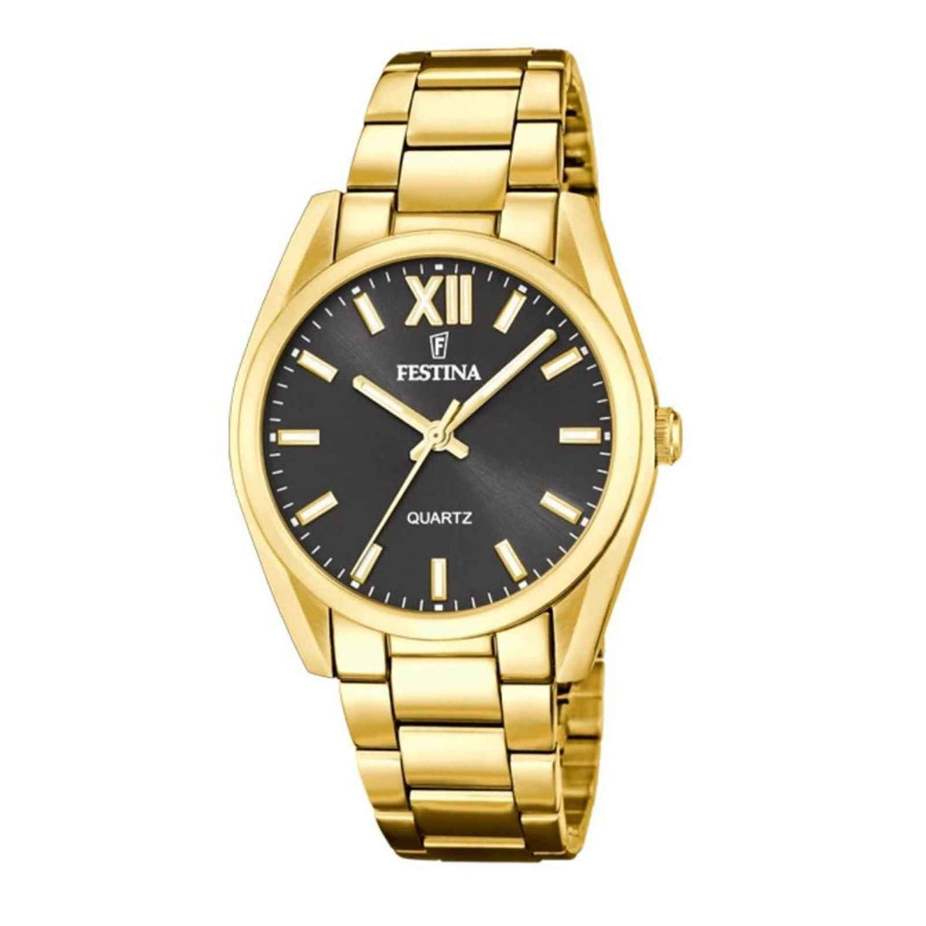 F20640 6 Boyfriend Tone Bracelet Watch