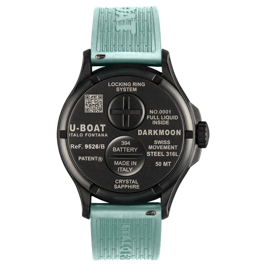 U-Boat 9526/B Darkmoon 46.5mm BK Curve Aquamarine Watch
