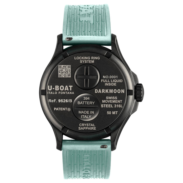 U-Boat 9526/B Darkmoon 46.5mm BK Curve Aquamarine Watch