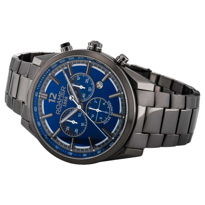 Roamer 973981 44 45 20 Helios Power Titanium Solar Wristwatch