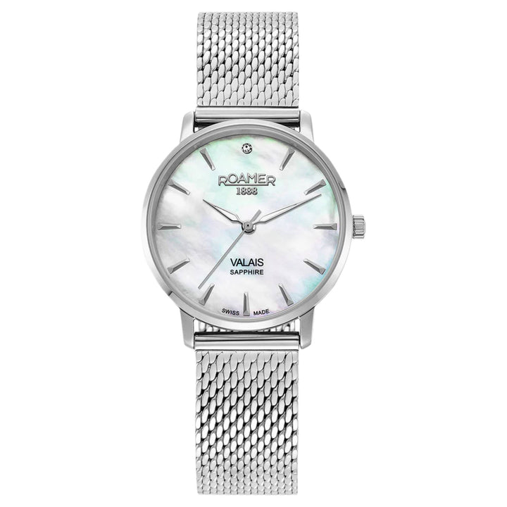Roamer 989847 41 20 05 Women's Valais White Mother Of Pearl Watch