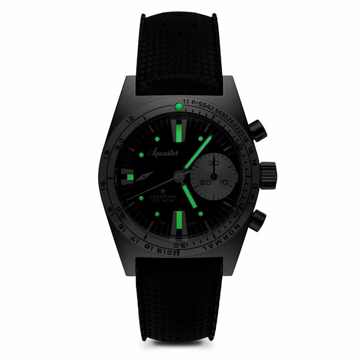 Aquastar 2022 Deepstar Steel Grey Chronograph Wristwatch - H S Johnson