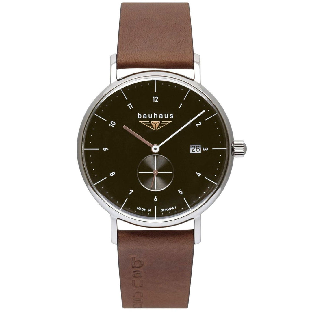 Bauhaus 2132-2 Black Dial With Date Wristwatch - H S Johnson