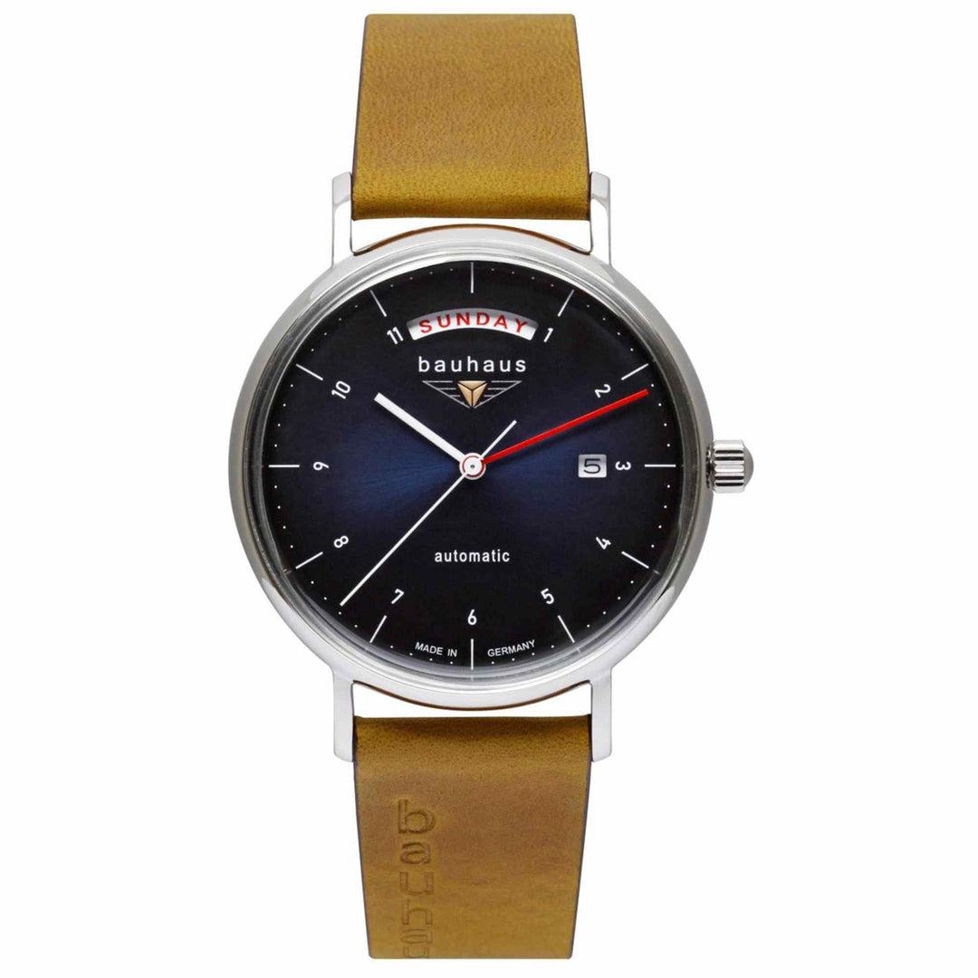 Bauhaus 21623 Men's Automatic Day Date Wristwatch - H S Johnson