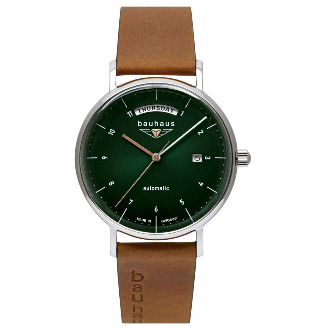 Bauhaus 21624 Men's Automatic Day Date Wristwatch - H S Johnson