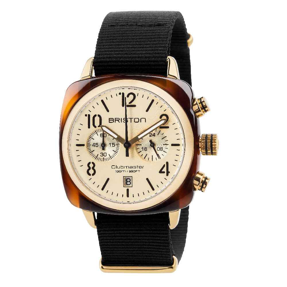 Briston Clubmaster Classic - Chrono - Gold - Champagne 14140.PYA.T.7.NB Watch