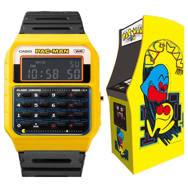 Casio CA-53WPC-1BER Pacman Collaboration Model Watch