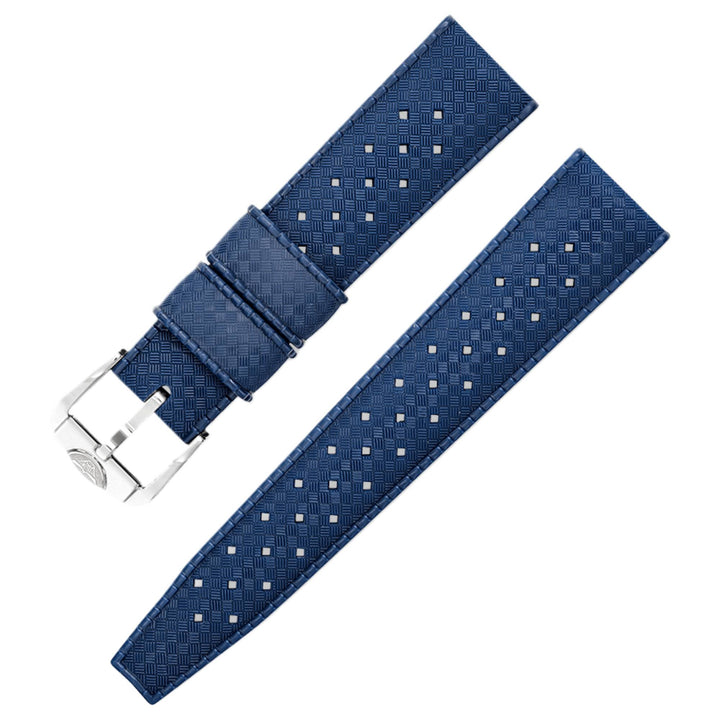 Squale CINHTRBL22 22mm Homage Tropic Blue Rubber Strap