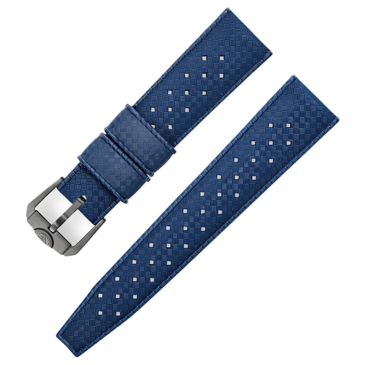 Squale CINHTRBL22 22mm Homage Tropic Blue Rubber Strap