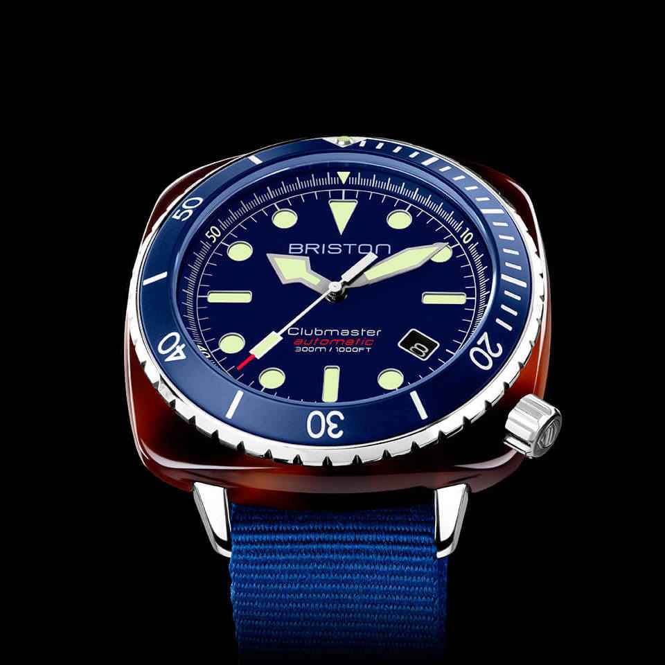 Briston Clubmaster Diver Pro - Bleu Marine 21644.SA.T.15.NNB Watch