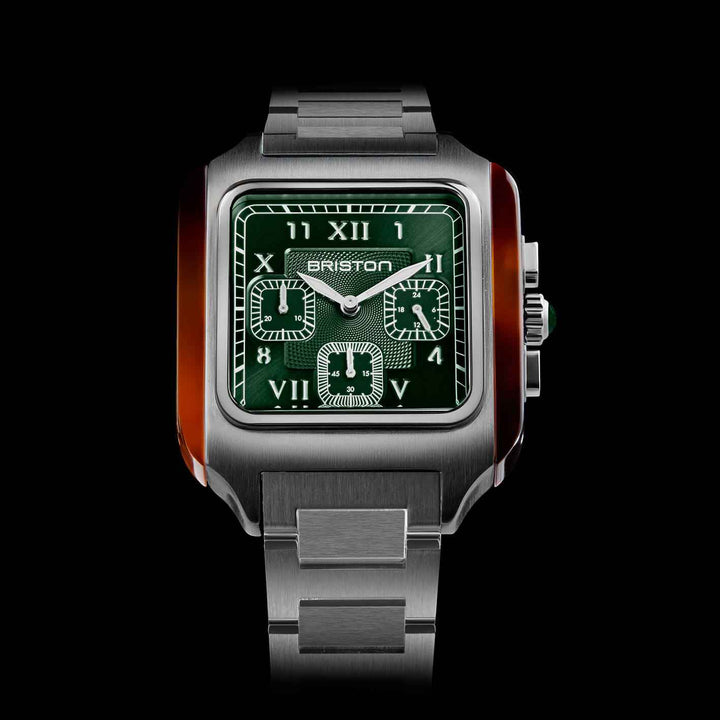 Briston Streamliner Kennedy - Chrono - Acier - Vert 261838.SA.T.10.SB Watch