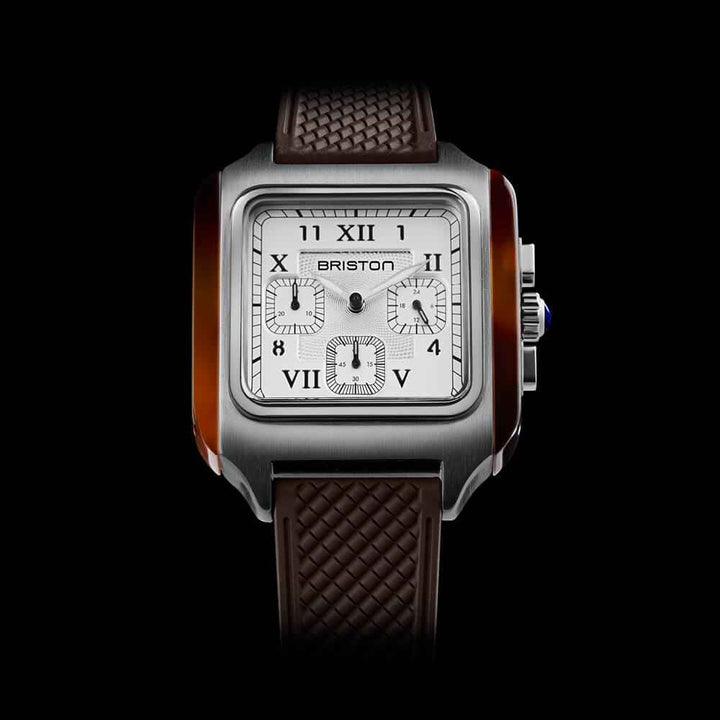 Briston Streamliner Kennedy - Chrono - Blanc 251838.SA.T.2.FBR Watch