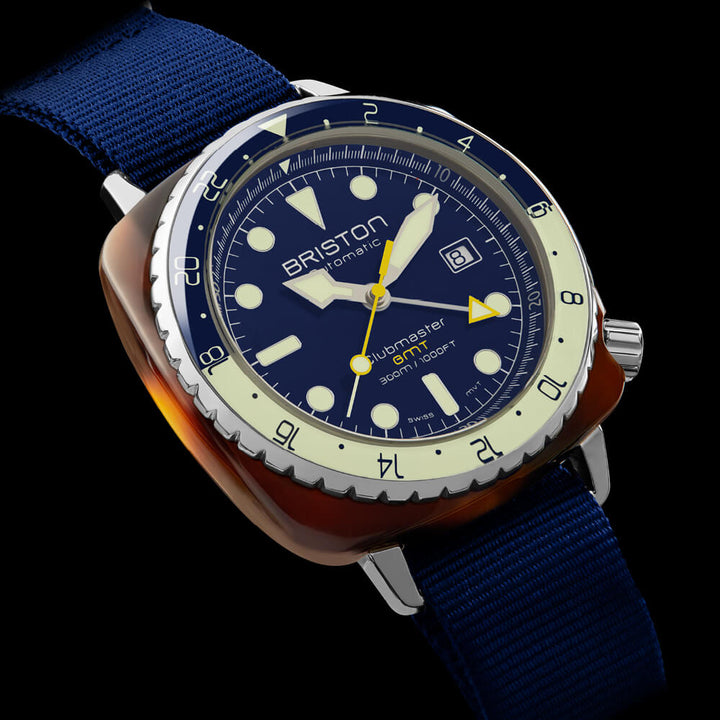 Briston Clubmaster Diver Pro GMT - Bleu Marine 24844.SA.T.15.NNB Watch